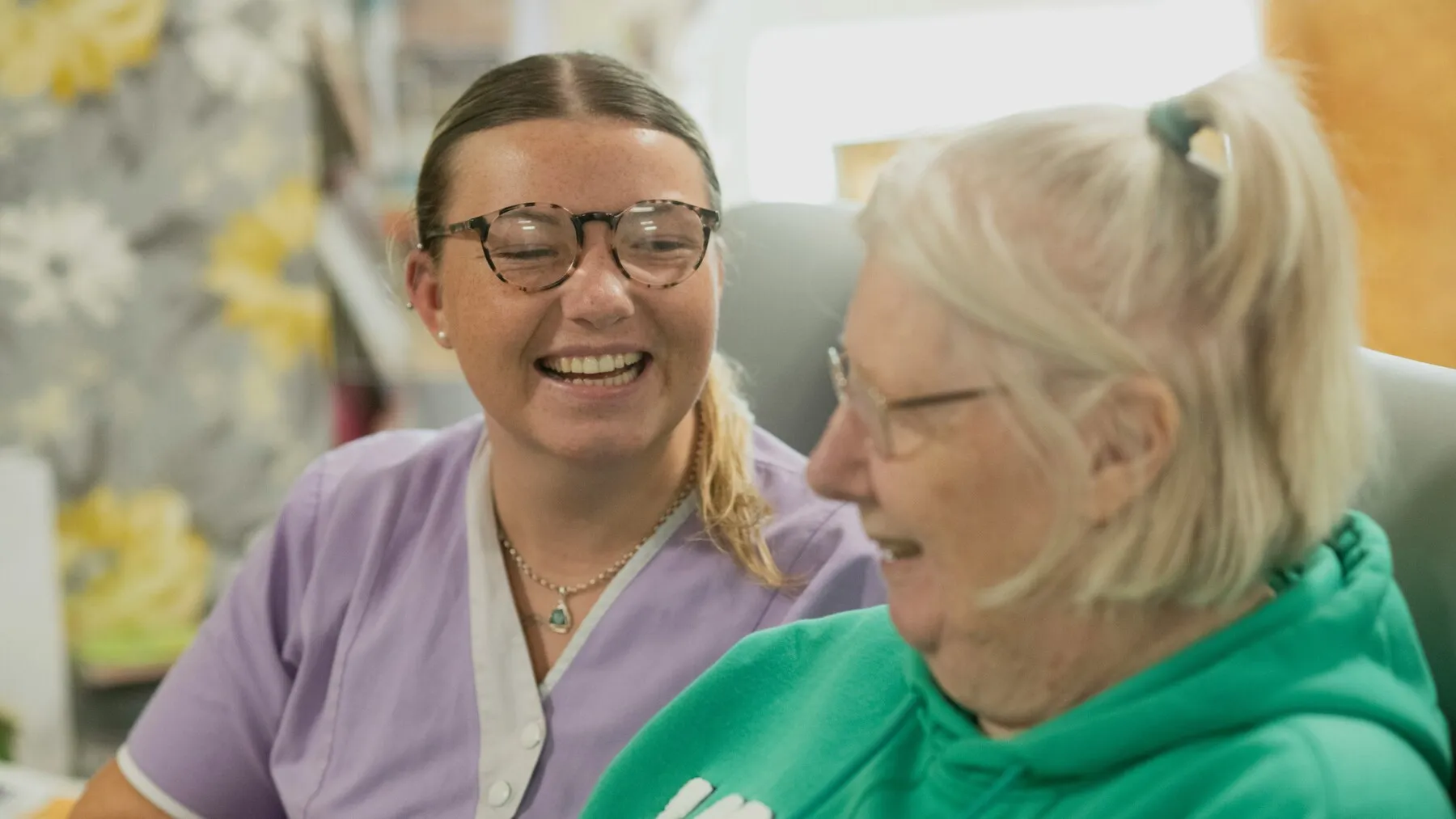Specialist wound care nurse providing treatment